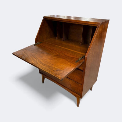 Mid Century Lane Walnut Secretary Desk
