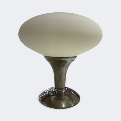 Vintage Mushroom Lamp with Opaline Glass Shade in Good Working Order