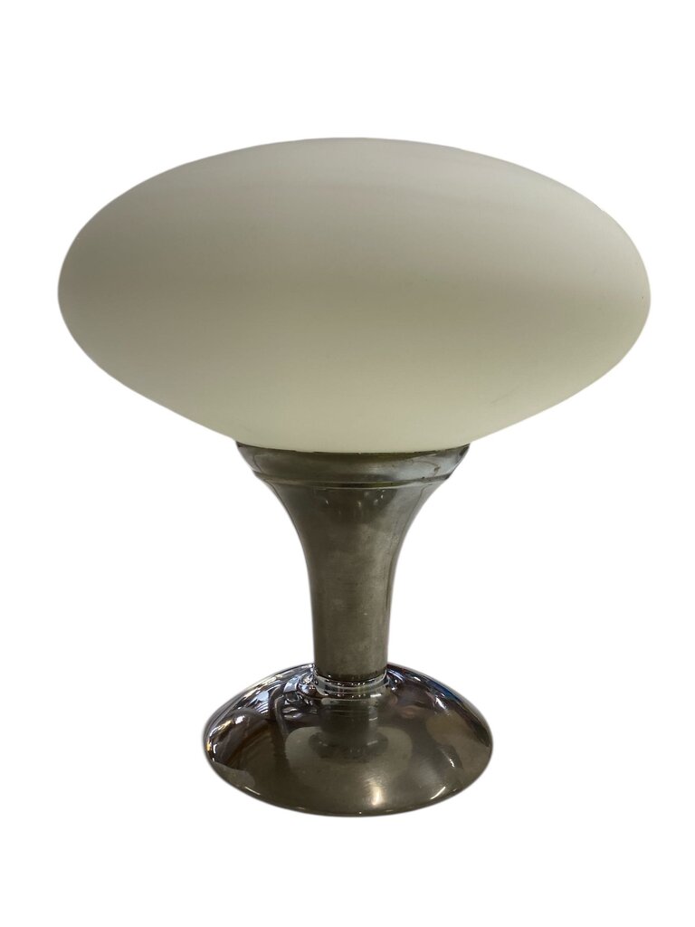 Vintage Mushroom Lamp with Opaline Glass Shade in Good Working Order