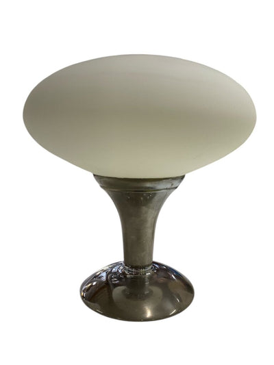Vintage Mushroom Lamp with Opaline Glass Shade in Good Working Order