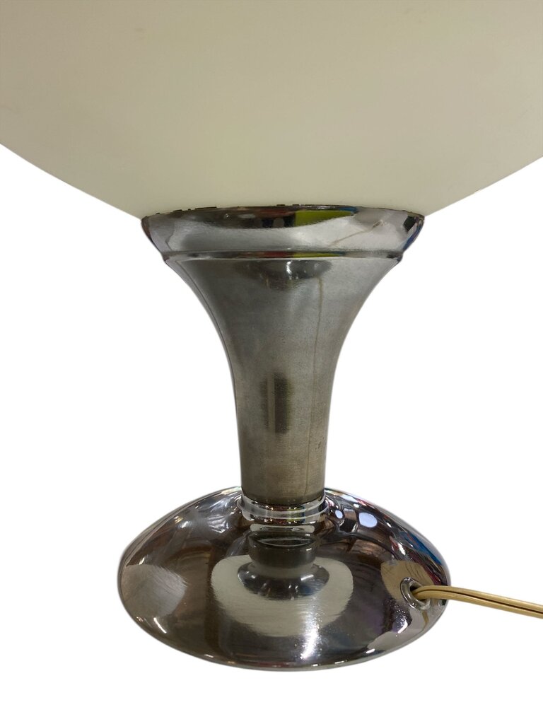 Vintage Mushroom Lamp with Opaline Glass Shade in Good Working Order