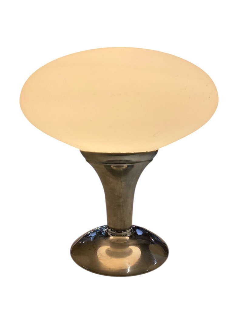 Vintage Mushroom Lamp with Opaline Glass Shade in Good Working Order
