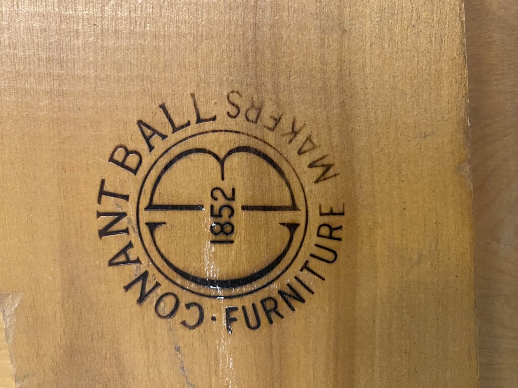 Mid Century Conant Ball Leslie Diamond Corner Table