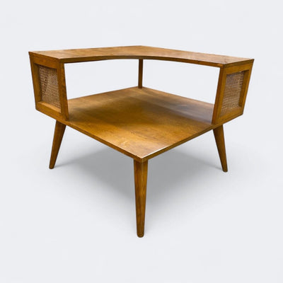 Mid Century Conant Ball Leslie Diamond Corner Table