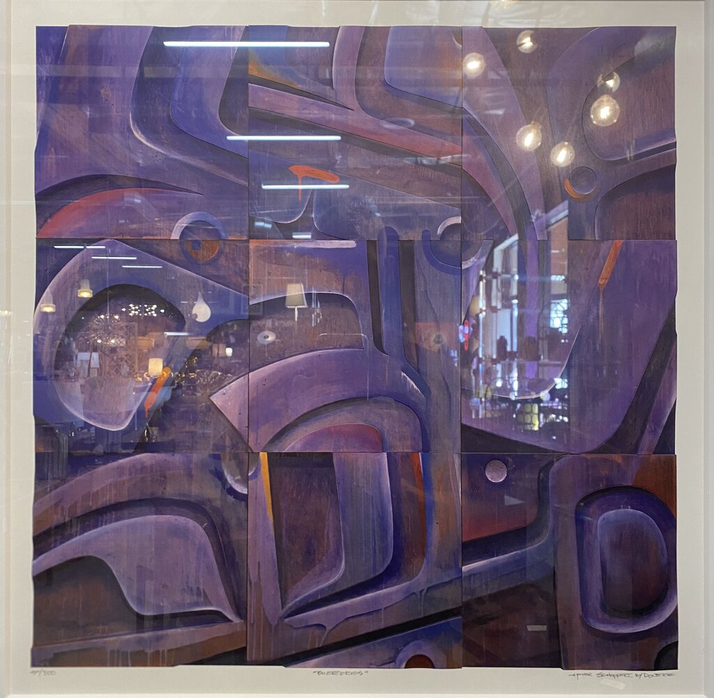 Robert James Schoppert "Blueberries" Lithograph