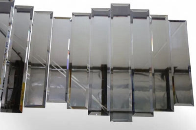 Art Deco Beveled and Cascaded Wall Mirrow