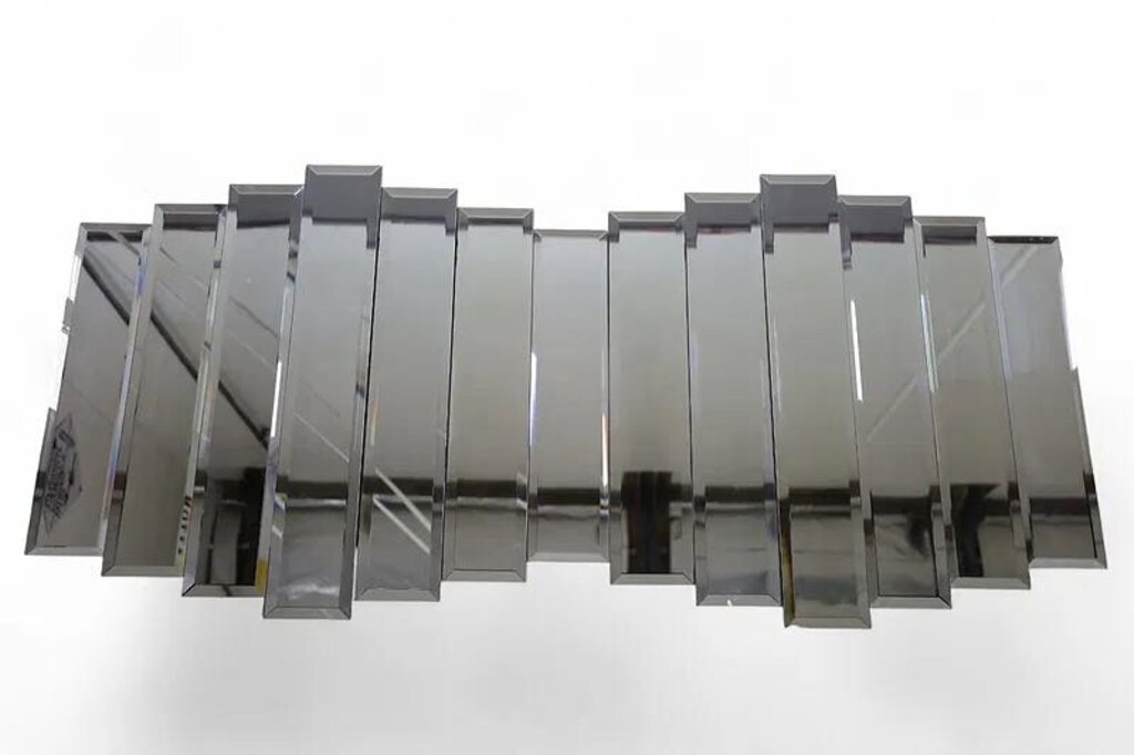 Art Deco Beveled and Cascaded Wall Mirrow