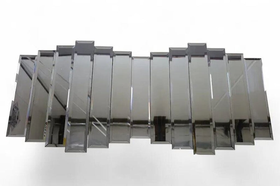 Art Deco Beveled and Cascaded Wall Mirrow