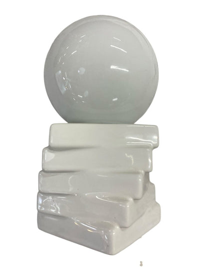 Vintage Bedside Lamp by Fischer Leuchten with White Ceramic Base