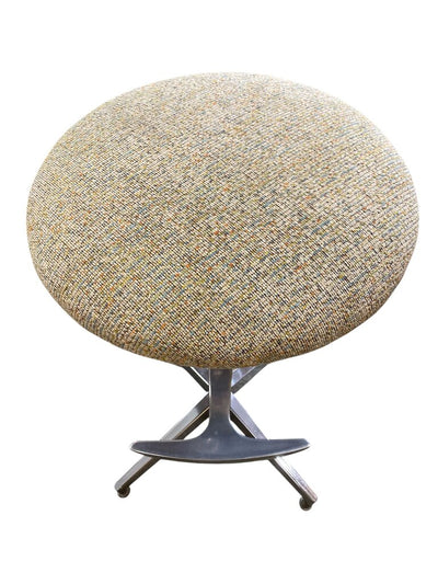 Pair of Vintage 50's Barstools in Aluminum and Steel (Set of 2)