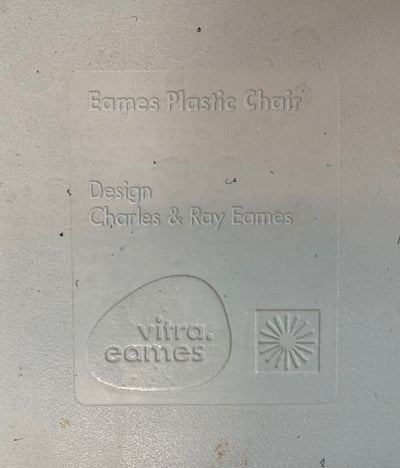 Charles and Ray Eames Vitra Eiffel Base Molded Dining or Office Chair in Robin's Egg Blue