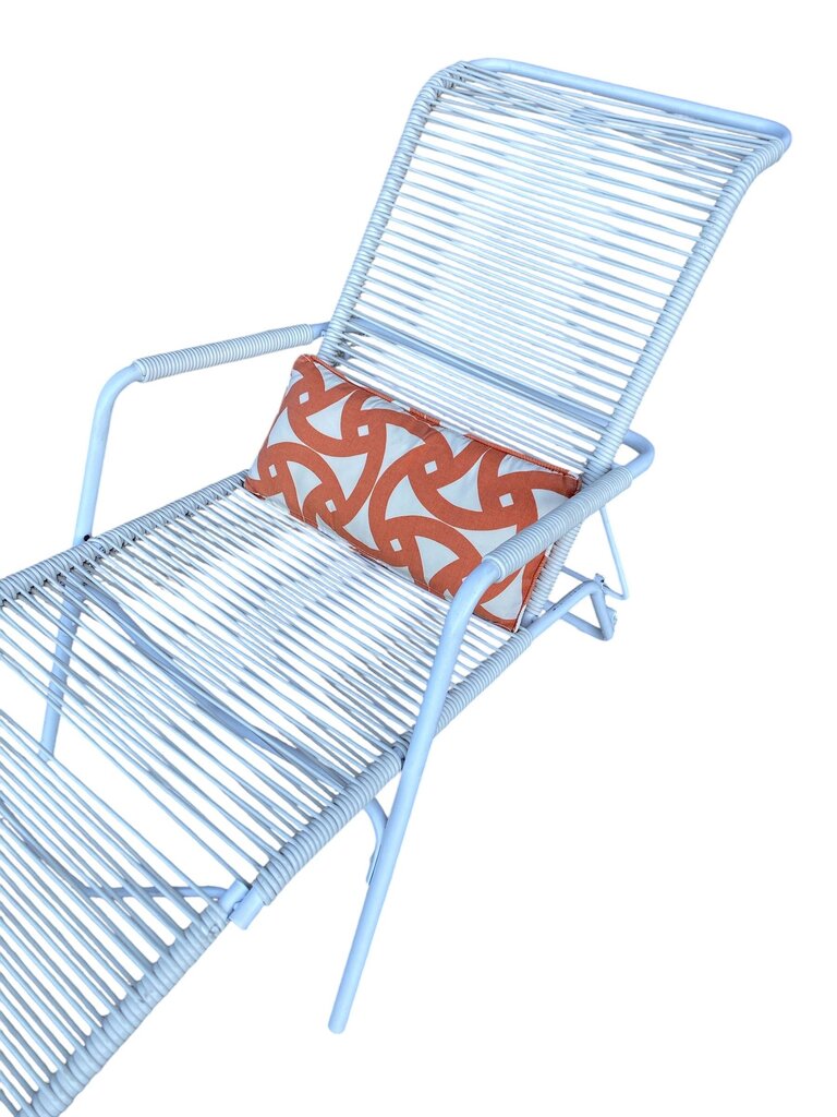 MCM Aimes Aire / Brown Jordan Chaise in White