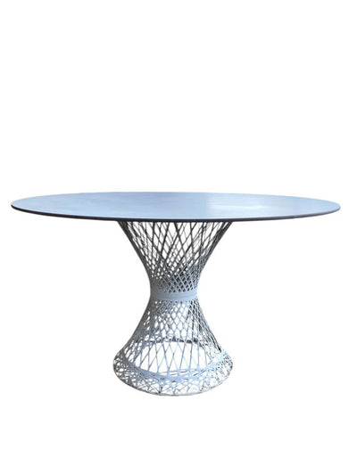 MCM Russell Woodard Outdoor Dining Set with 47" Table and Four Chairs (Set of 5)