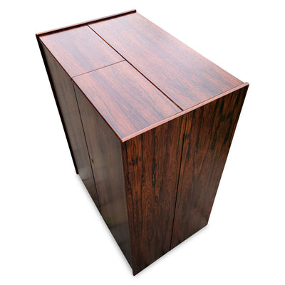 Mid Century "Magic Box" Brazilian Rosewood Office Desk by Mummenthaler & Meier Innovativ