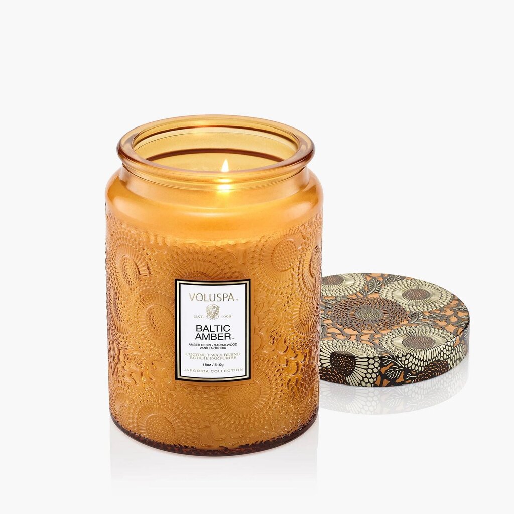 Voluspa Baltic Amber 18oz Large Jar Candle