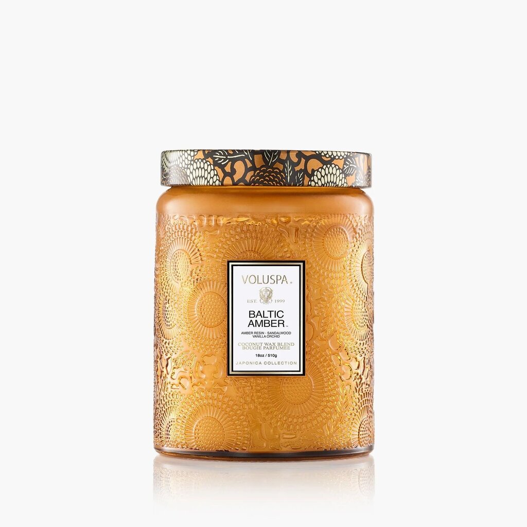 Voluspa Baltic Amber 18oz Large Jar Candle