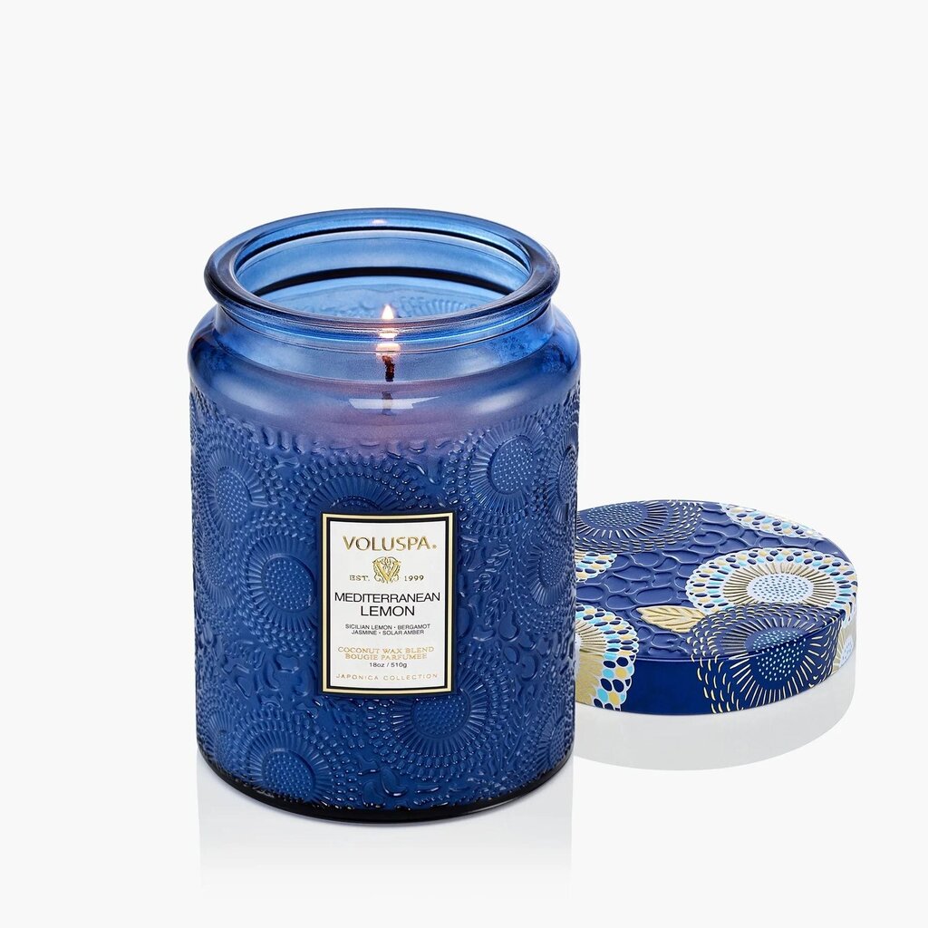 Voluspa Mediterranean Lemon 18oz Large Jar Candle