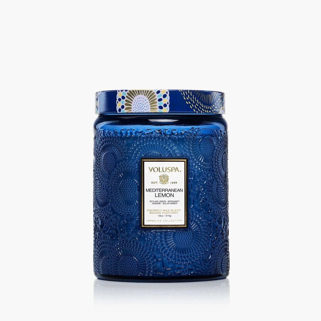 Voluspa Mediterranean Lemon 18oz Large Jar Candle