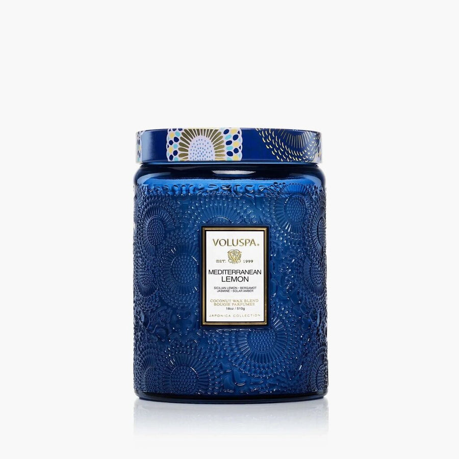 Voluspa Mediterranean Lemon 18oz Large Jar Candle