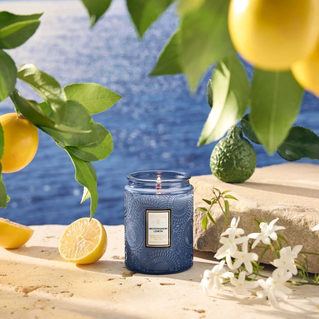 Voluspa Mediterranean Lemon 5.5oz Small Jar Candle
