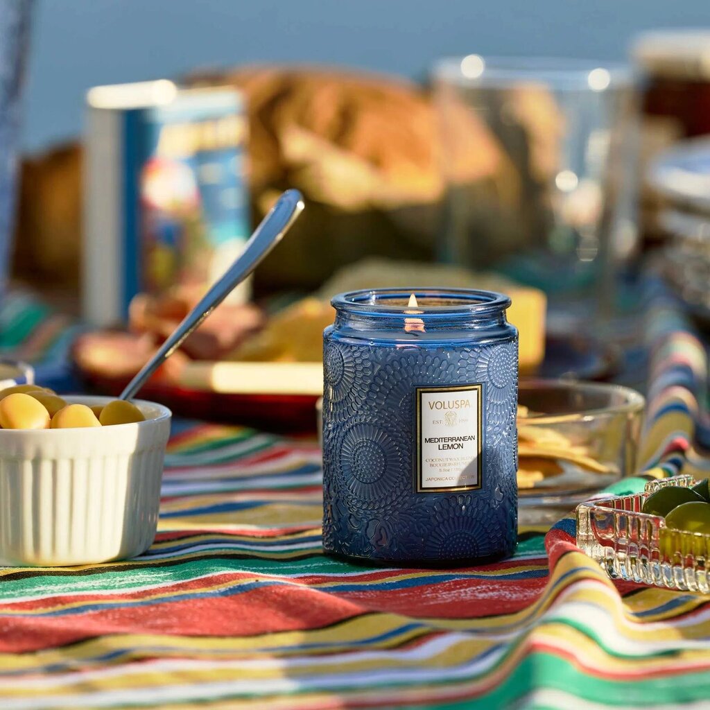 Voluspa Mediterranean Lemon 5.5oz Small Jar Candle