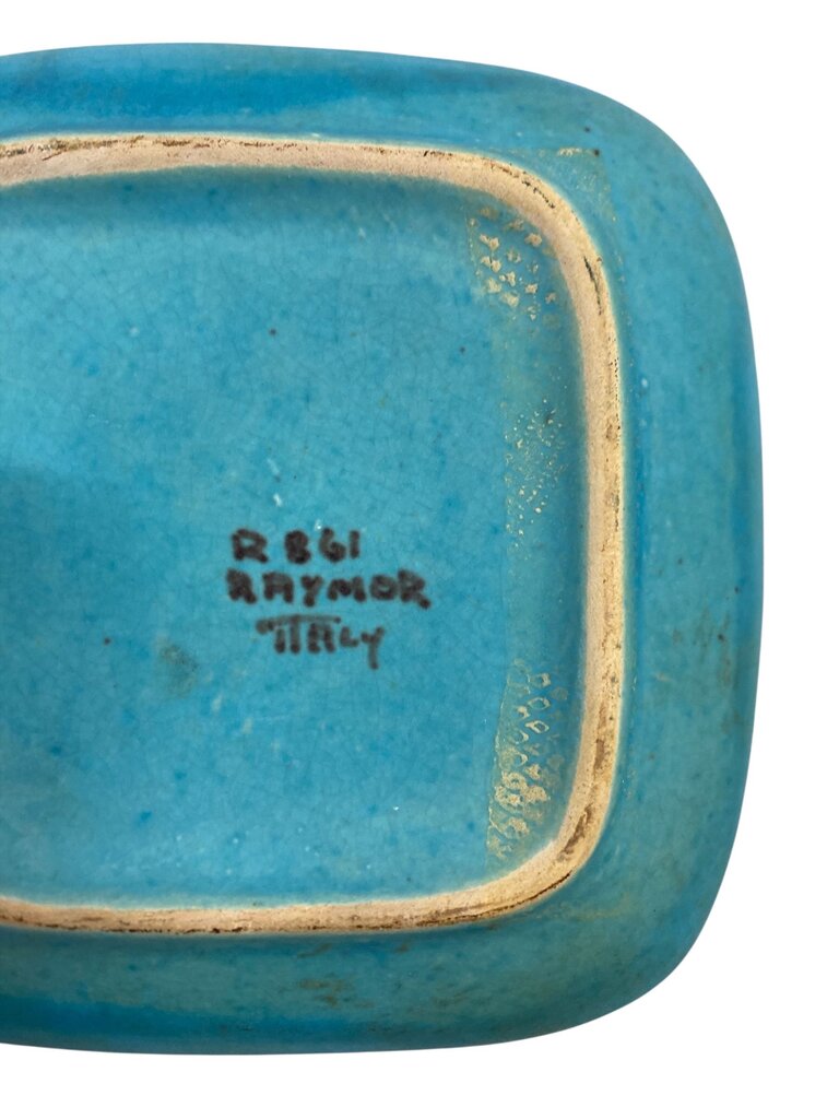 Mid Century Raymor Italian Ceramic in Blues