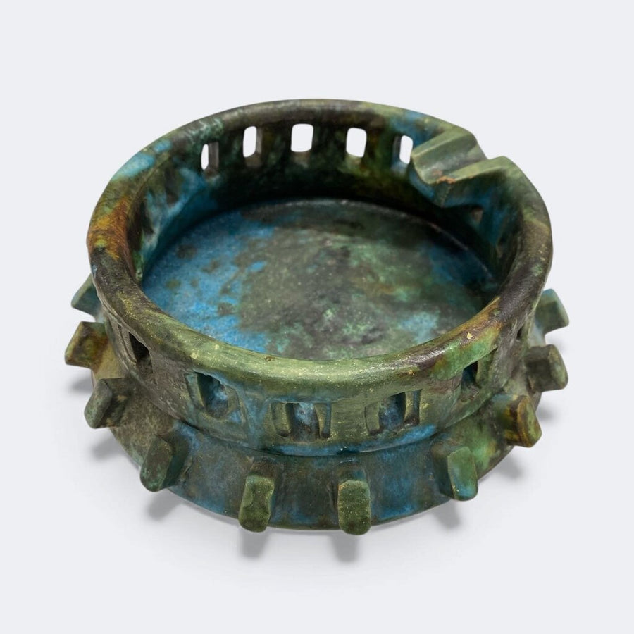 Raymor Alvino Bagni Brutalist Ashtray Italian Ceramic