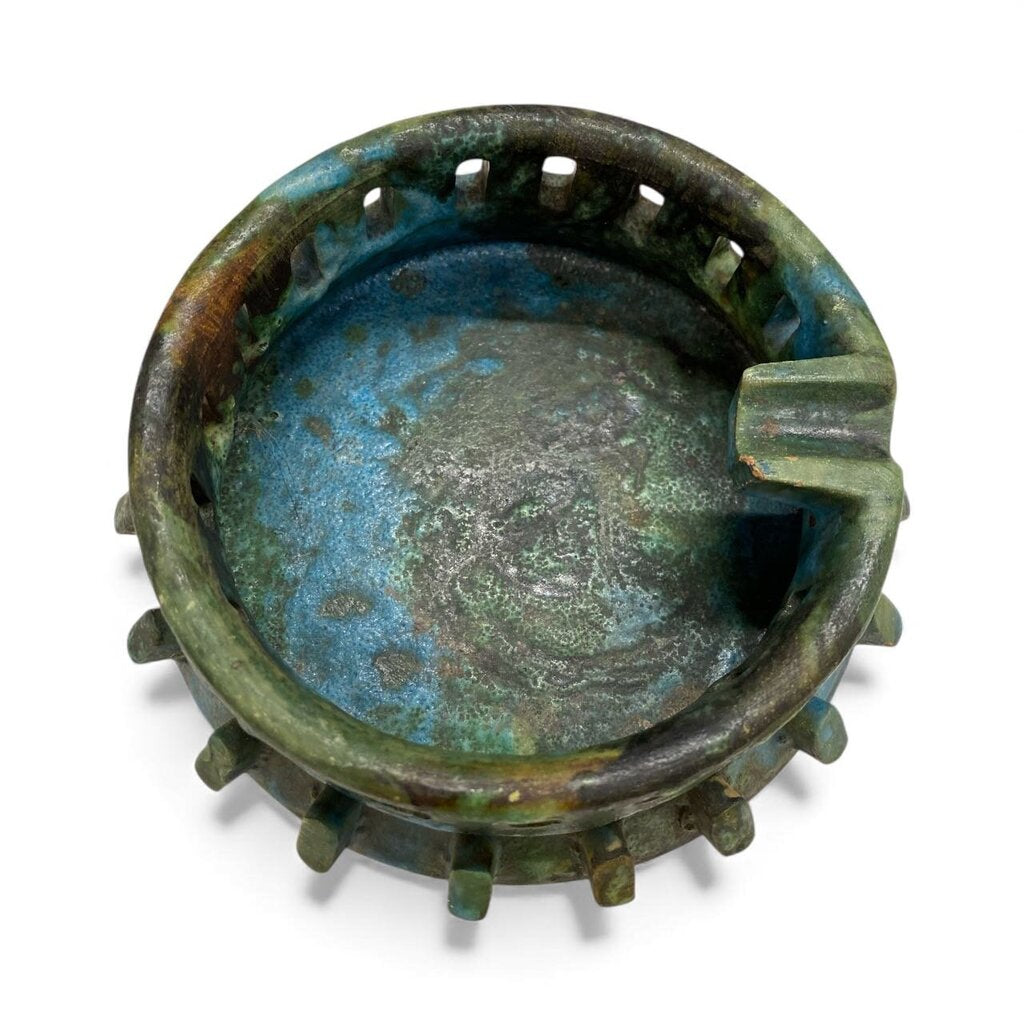 Raymor Alvino Bagni Brutalist Ashtray Italian Ceramic