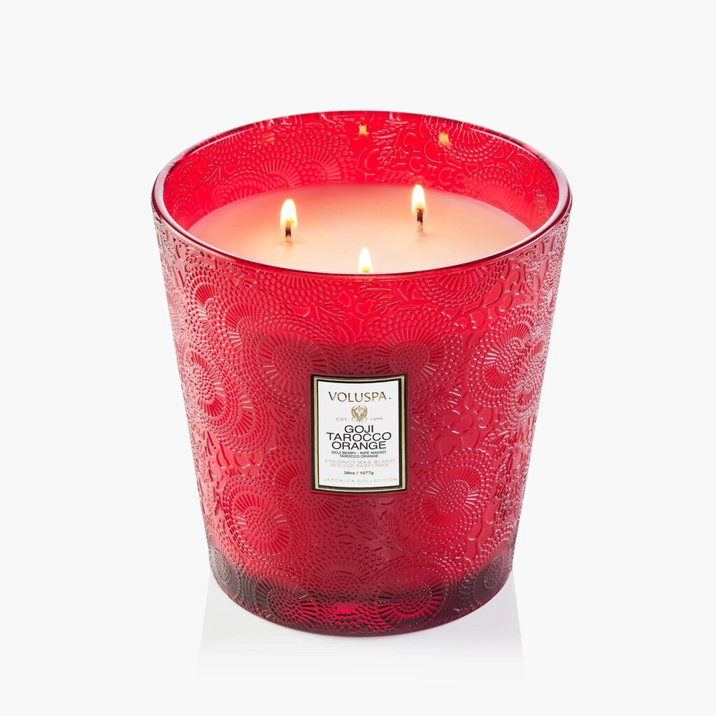 Voluspa Goji Tarocco Orange 3 Wick Hearth Candle