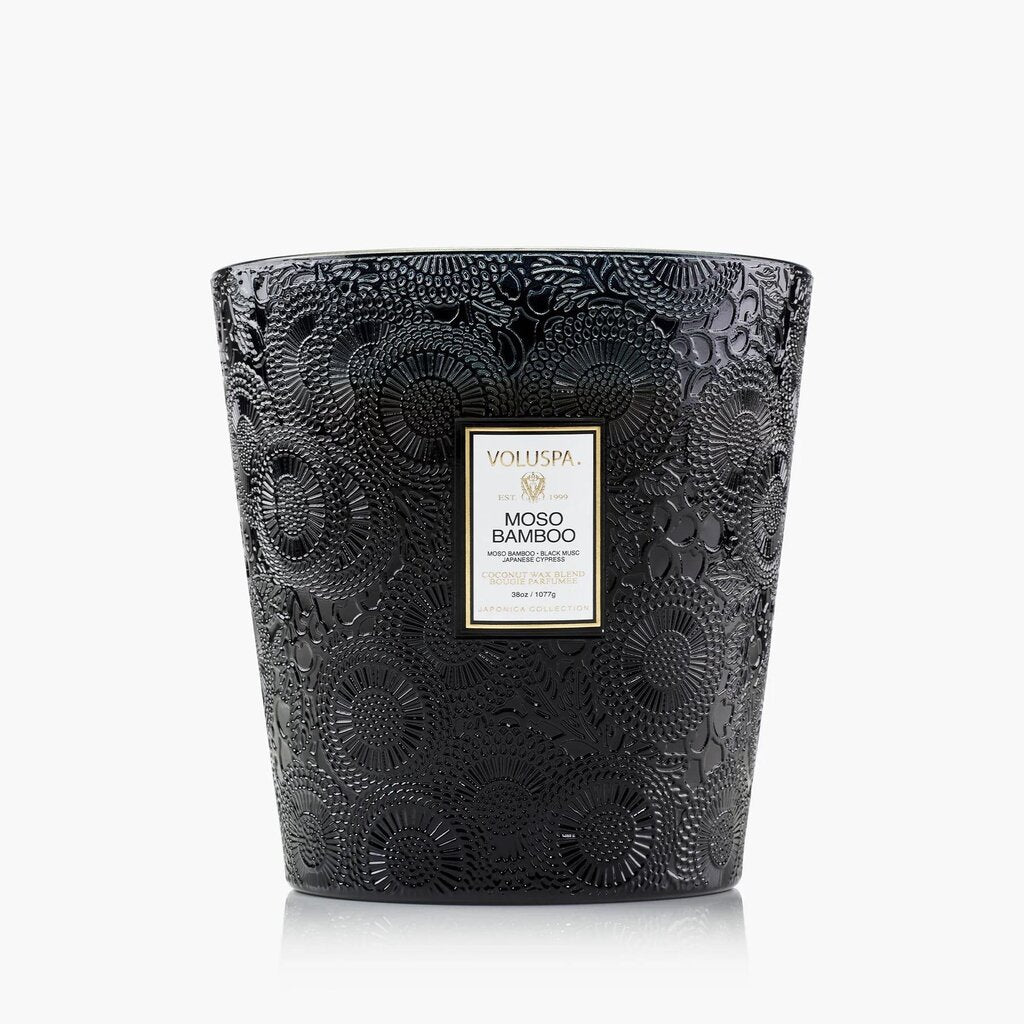 Voluspa Moso Bamboo 3 Wick Hearth Candle