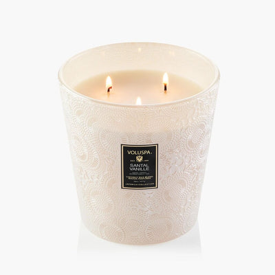 Voluspa Santal Vanille 3 Wick Hearth Candle