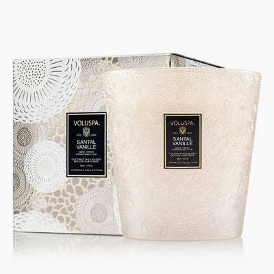 Voluspa Santal Vanille 3 Wick Hearth Candle