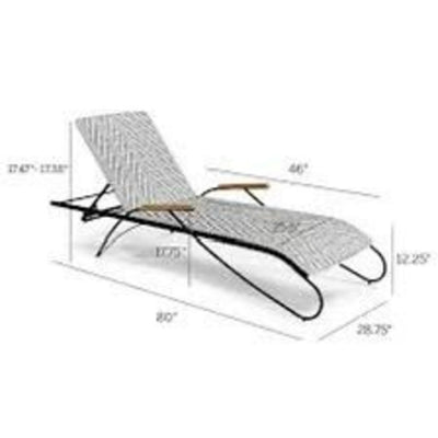 Modern Cassis Outdoor Chaise
