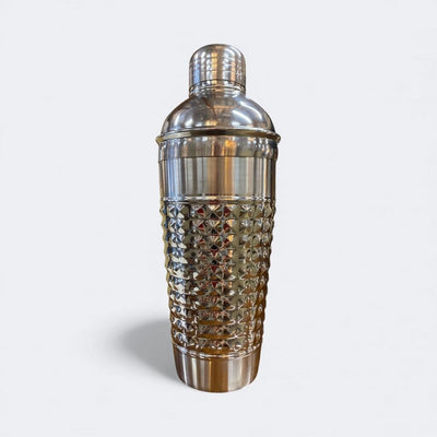 Pebbled Cocktail Shaker in Polished Stee