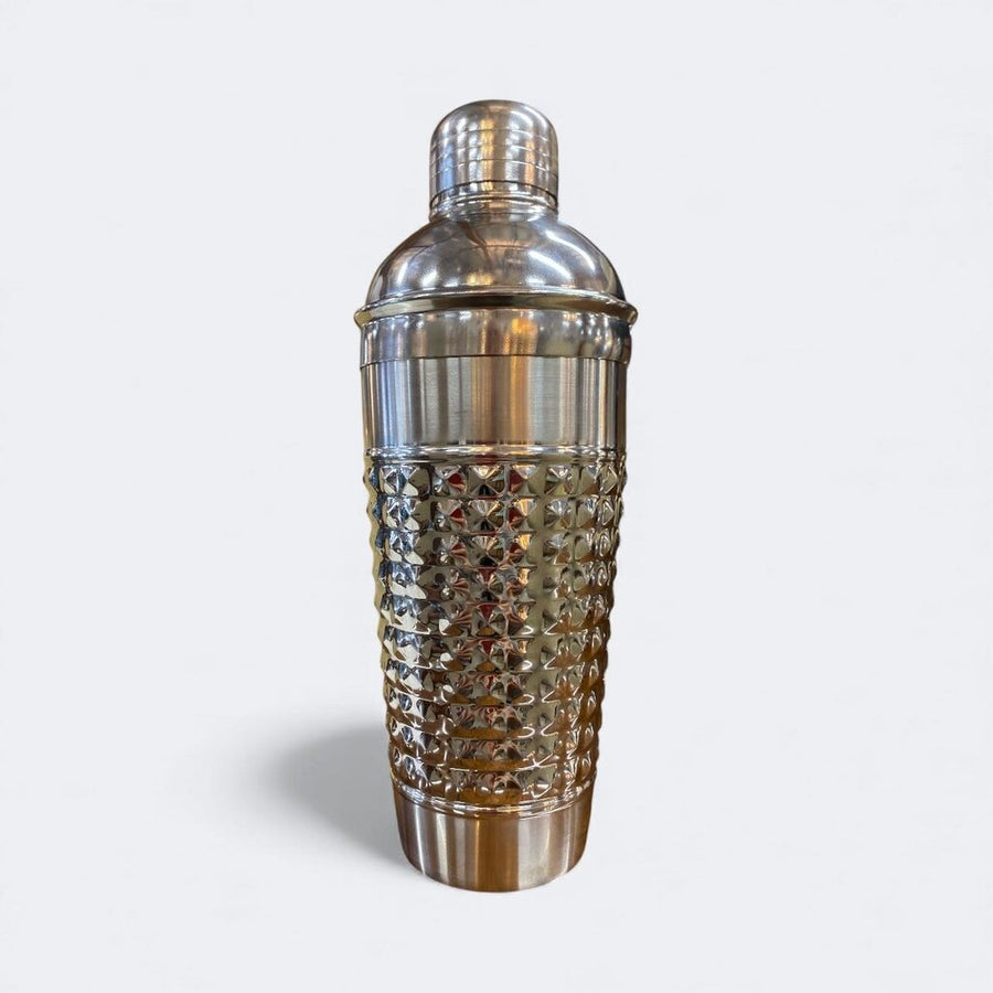 Pebbled Cocktail Shaker in Polished Stee