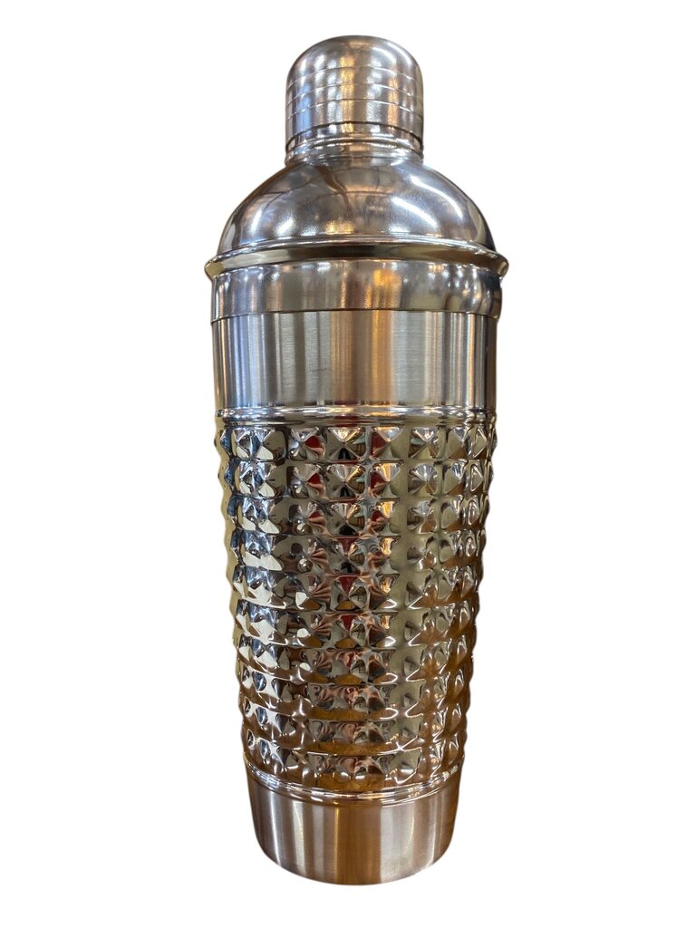 Pebbled Cocktail Shaker in Polished Stee