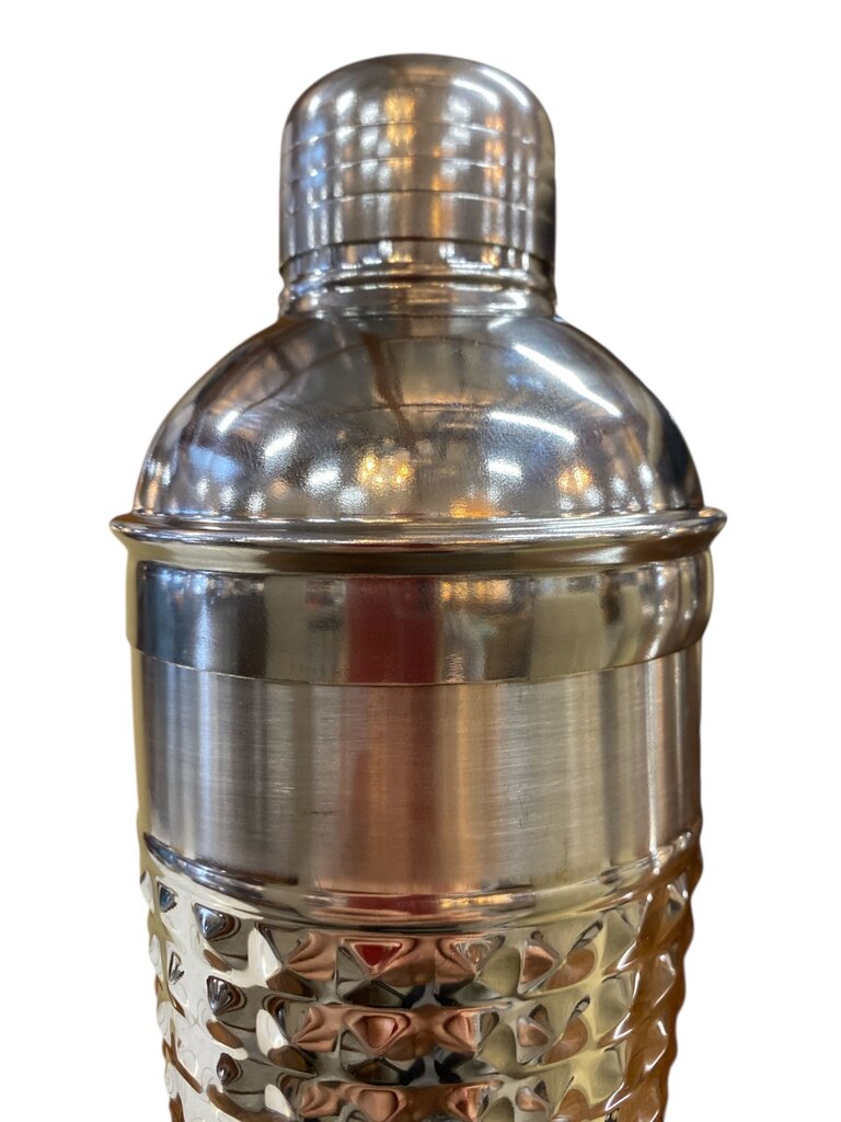 Pebbled Cocktail Shaker in Polished Stee