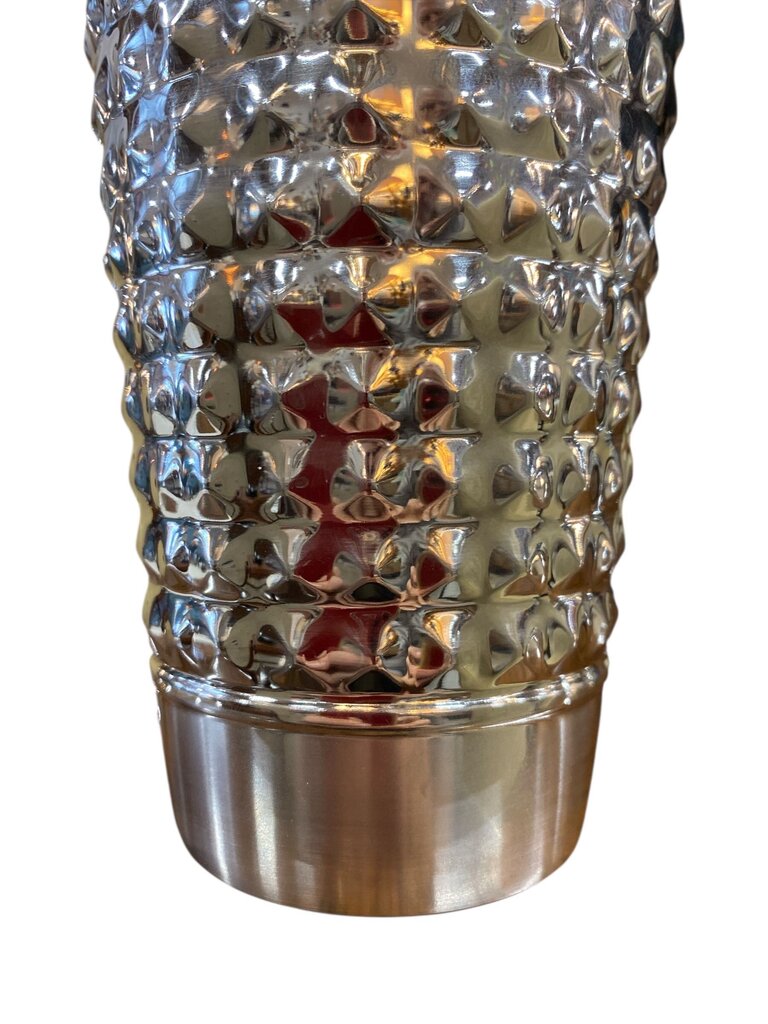 Pebbled Cocktail Shaker in Polished Stee
