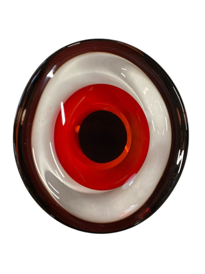 Oggetti Large and Heavy Glass Murano Bowl, Sommerso, Luigi Onesto