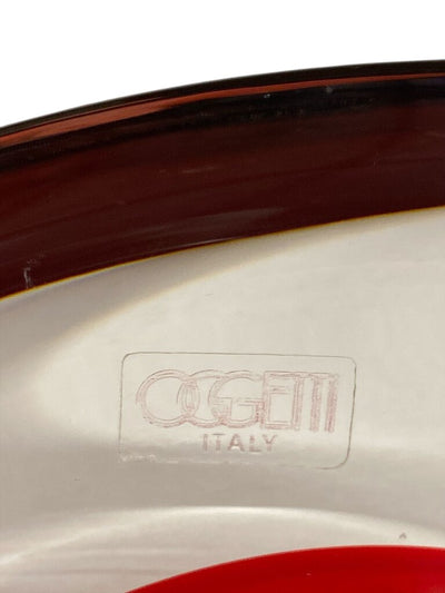 Oggetti Large and Heavy Glass Murano Bowl, Sommerso, Luigi Onesto