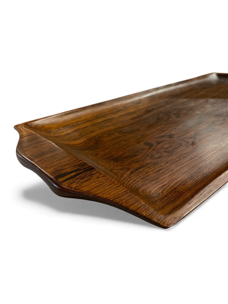 Danish Modern SOLID Rosewood Serving Tray