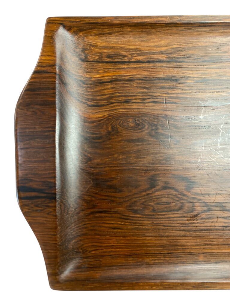 Danish Modern SOLID Rosewood Serving Tray