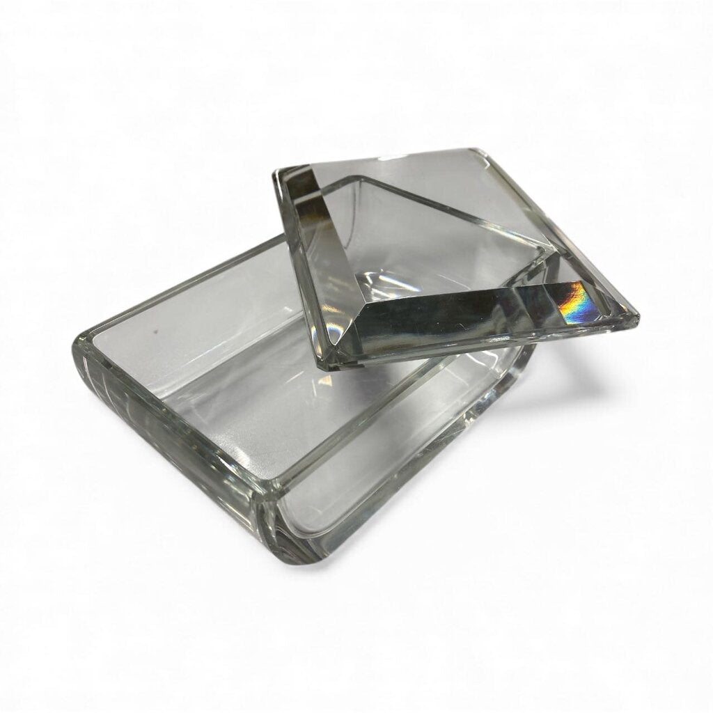 French Crystal Art Glass Box