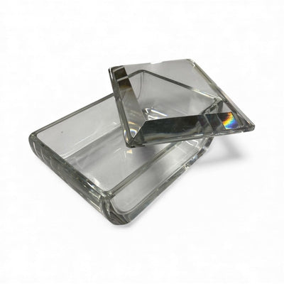 French Crystal Art Glass Box