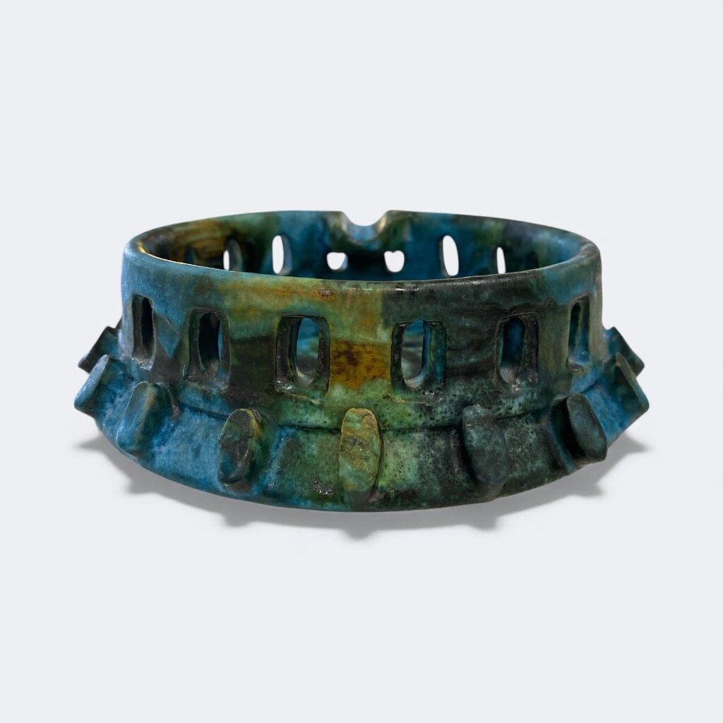 Raymor Alvino Bagni Brutalist Ashtray Italian Ceramic