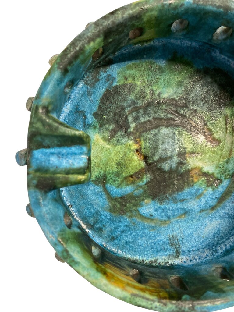 Raymor Alvino Bagni Brutalist Ashtray Italian Ceramic