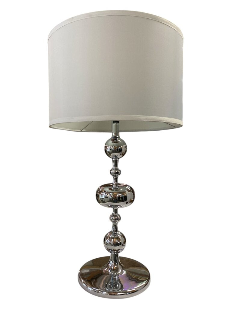 Groovy Chrome Lamp with Silver Shade