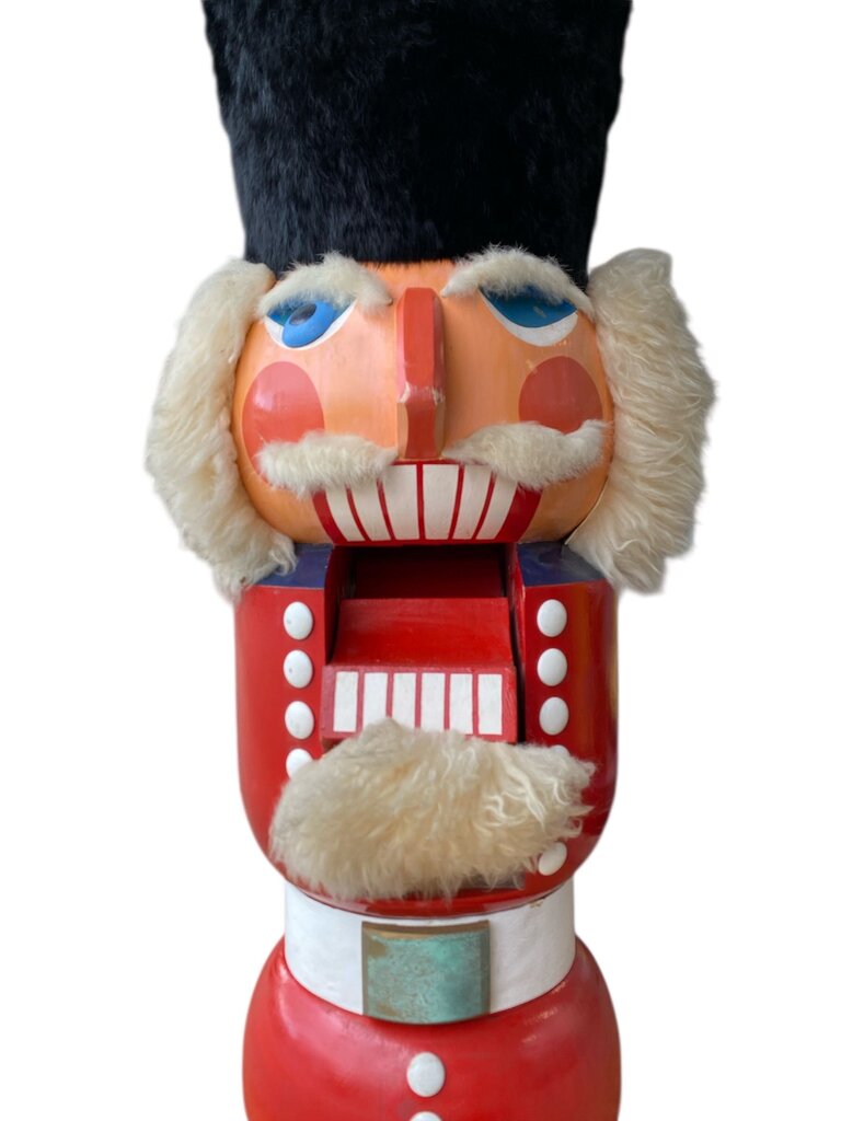 Vintage 4' Nutcracker Bust Christmas Statue