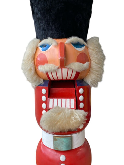 Vintage 4' Nutcracker Bust Christmas Statue