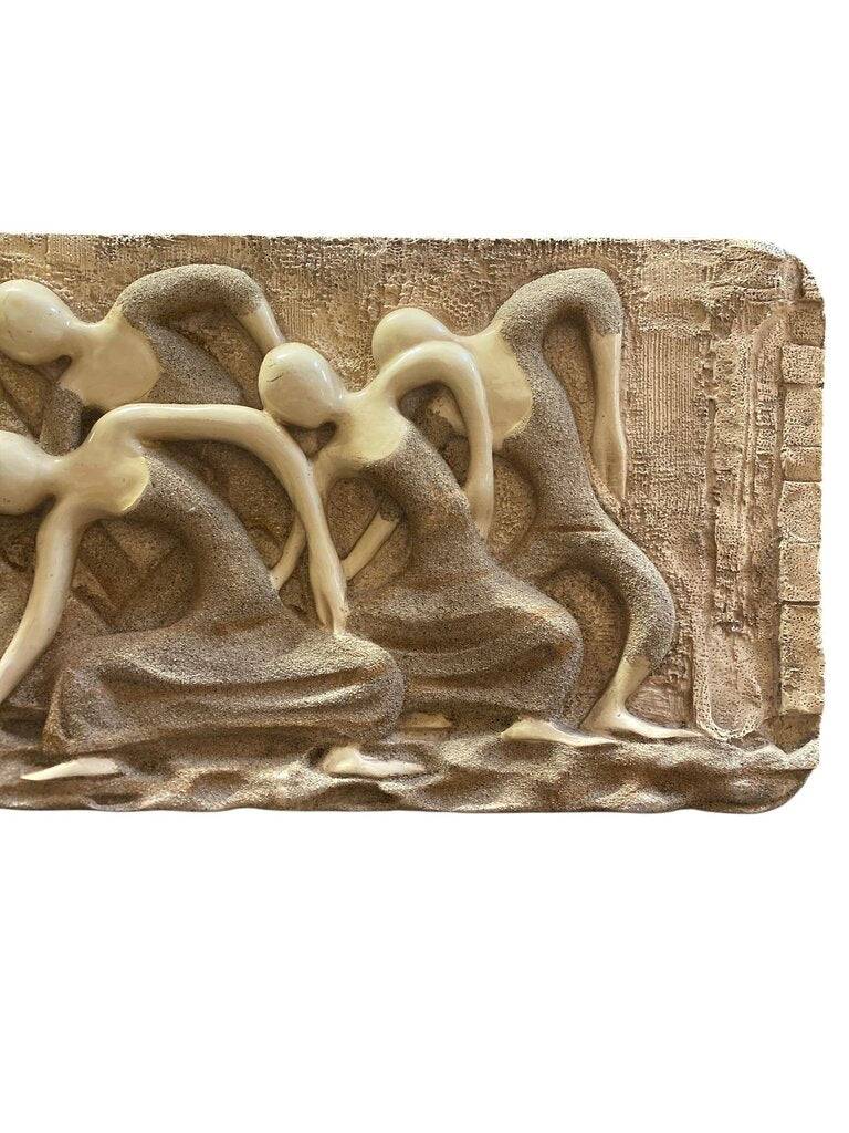 Mid Century "Dancers" Original Relief Wall Art by Finesse Originals
